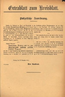 Extrablatt zum Kreisblatt