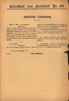 Extrablatt zum Kreisblatt Nr 104