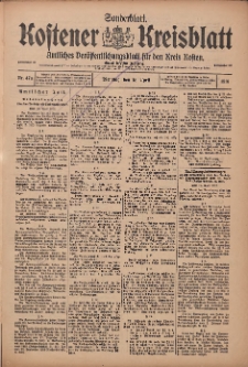 Kostener Kreisblatt: amtliches Ver&ouml;ffentlichungsblatt f&uuml;r den Kreis Kosten 1916.04.18 Jg.51 Nr47a: Sonderblatt
