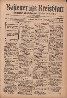 Kostener Kreisblatt: amtliches Veröffentlichungsblatt für den Kreis Kosten 1916.05.13 Jg.51 Nr58