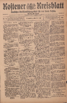 Kostener Kreisblatt: amtliches Veröffentlichungsblatt für den Kreis Kosten 1916.06.15 Jg.51 Nr72