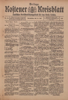 Kostener Kreisblatt: amtliches Veröffentlichungsblatt für den Kreis Kosten 1916.07.13 Jg.51 Nr84: Beilage