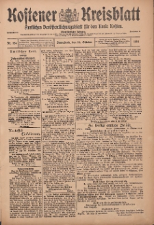 Kostener Kreisblatt: amtliches Veröffentlichungsblatt für den Kreis Kosten 1916.10.14 Jg.51 Nr124