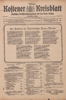 Kostener Kreisblatt: amtliches Ver&ouml;ffentlichungsblatt f&uuml;r den Kreis Kosten 1916.11.09 Jg.51 Nr135: Beilage