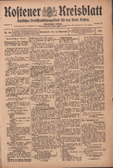 Kostener Kreisblatt: amtliches Ver&ouml;ffentlichungsblatt f&uuml;r den Kreis Kosten 1916.11.11 Jg.51 Nr136