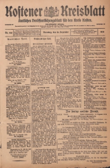 Kostener Kreisblatt: amtliches Veröffentlichungsblatt für den Kreis Kosten 1916.12.19 Jg.51 Nr152