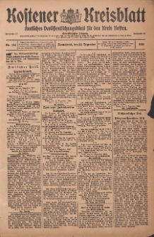 Kostener Kreisblatt: amtliches Veröffentlichungsblatt für den Kreis Kosten 1916.12.23 Jg.51 Nr154