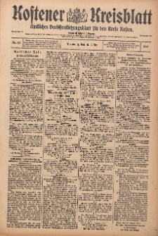 Kostener Kreisblatt: amtliches Ver&ouml;ffentlichungsblatt f&uuml;r den Kreis Kosten 1917.03.06 Jg.52 Nr28