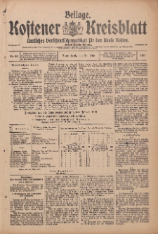 Kostener Kreisblatt: amtliches Ver&ouml;ffentlichungsblatt f&uuml;r den Kreis Kosten 1917.05.24 Jg.52 Nr63: Beilage