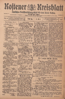 Kostener Kreisblatt: amtliches Ver&ouml;ffentlichungsblatt f&uuml;r den Kreis Kosten 1917.06.12 Jg.52 Nr70