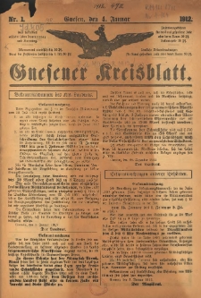 Gnesener Kreisblatt 1912.01.04 Nr1