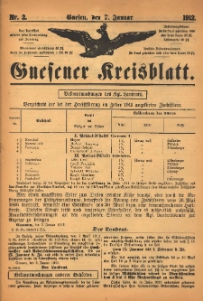Gnesener Kreisblatt 1912.01.07 Nr2