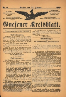 Gnesener Kreisblatt 1912.01.21 Nr6