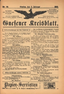 Gnesener Kreisblatt 1912.02.04 Nr10