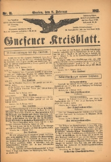 Gnesener Kreisblatt 1912.02.08 Nr11