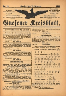 Gnesener Kreisblatt 1912.02.11 Nr12