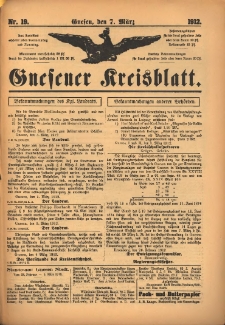 Gnesener Kreisblatt 1912.03.07 Nr19
