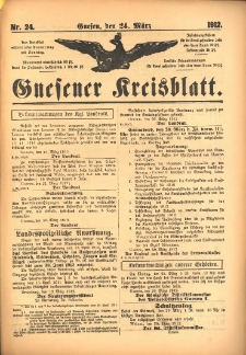 Gnesener Kreisblatt 1912.03.24 Nr24