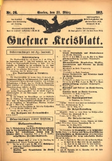 Gnesener Kreisblatt 1912.03.31 Nr26