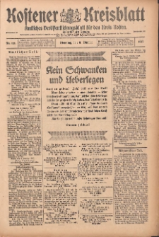 Kostener Kreisblatt: amtliches Ver&ouml;ffentlichungsblatt f&uuml;r den Kreis Kosten 1917.10.09 Jg.52 Nr121