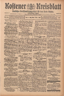 Kostener Kreisblatt: amtliches Ver&ouml;ffentlichungsblatt f&uuml;r den Kreis Kosten 1917.11.08 Jg.52 Nr134