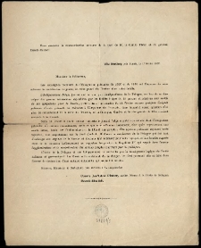 [List otwarty Inc.:] "Monsieur le Rédacteur, les soussignés membres de l'Émigration polonaise de 1830 et de 1863 ... "