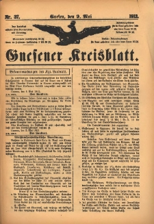 Gnesener Kreisblatt 1912.05.09 Nr37