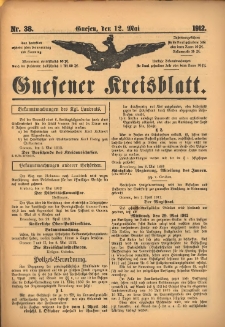 Gnesener Kreisblatt 1912.05.12 Nr38
