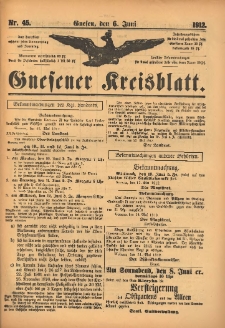Gnesener Kreisblatt 1912.06.06 Nr45