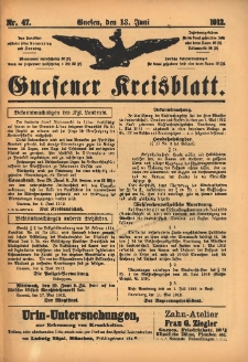 Gnesener Kreisblatt 1912.06.13 Nr47