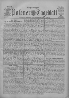 Posener Tageblatt 1906.08.01 Jg.45 Nr354