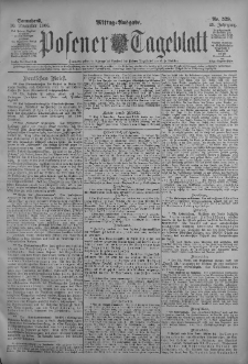 Posener Tageblatt 1906.11.10 Jg.45 Nr529