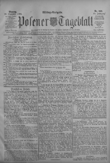 Posener Tageblatt 1906.11.19 Jg.45 Nr543