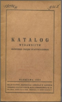 Katalog Wydawnictw Głównego Urzędu Statystycznego