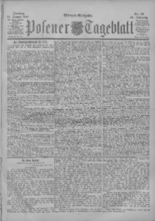 Posener Tageblatt 1901.01.11 Jg.40 Nr17