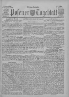 Posener Tageblatt 1901.12.19 Jg.40 Nr594