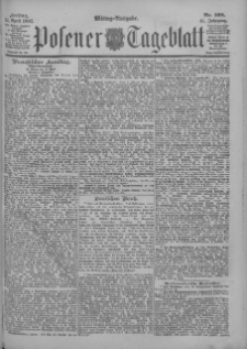 Posener Tageblatt 1902.04.11 Jg.41 Nr168