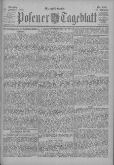 Posener Tageblatt 1902.09.22 Jg.41 Nr443