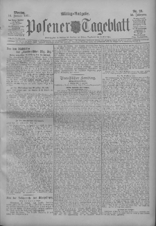 Posener Tageblatt 1911.01.16 Jg.50 Nr26
