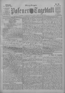 Posener Tageblatt 1911.01.18 Jg.50 Nr30