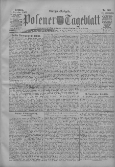 Posener Tageblatt 1907.12.01 Jg.46 Nr563