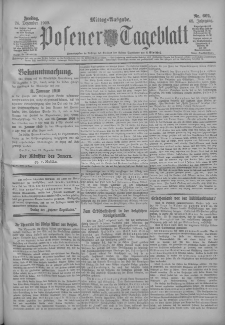 Posener Tageblatt 1909.12.24 Jg.48 Nr602