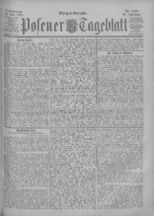 Posener Tageblatt 1900.05.24 Jg.39 Nr240