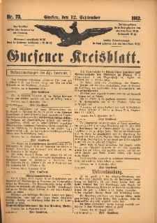 Gnesener Kreisblatt 1912.09.12 Nr73