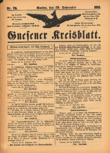 Gnesener Kreisblatt 1912.09.29 Nr78