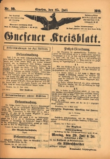 Gnesener Kreisblatt 1912.07.25 Nr59