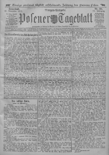 Posener Tageblatt 1911.11.11 Jg.50 Nr531