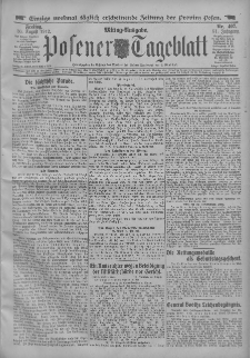 Posener Tageblatt 1912.08.30 Jg.51 Nr407