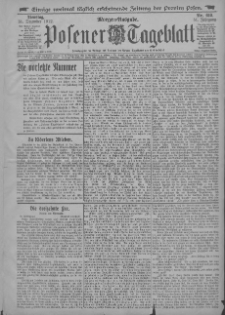 Posener Tageblatt 1912.12.31 Jg.51 Nr610