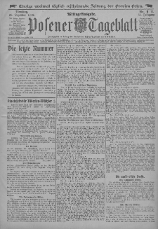 Posener Tageblatt 1912.12.31 Jg.51 Nr611
